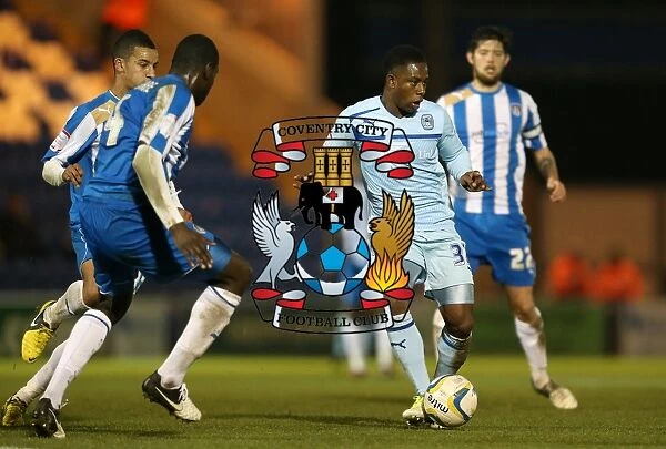 Franck Moussa in Action: Coventry City vs Colchester United, Npower League One, Weston Homes Community Stadium (2011-2012)