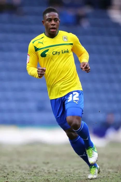Framed Print : Franck Moussa in Action: Coventry City vs Preston North End (Npower League One, January 26, 2013) Framed Print : Franck Moussa in Action: Coventry City vs Preston North End (Npower League One, January 26, 2013)