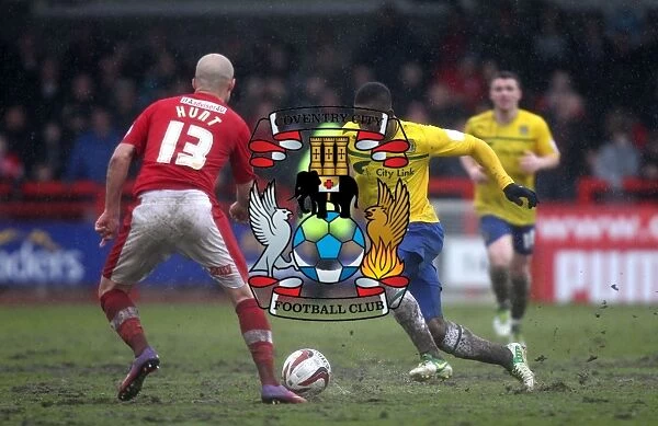Franck Moussa Charges Past David Hunt: Coventry City vs. Crawley Town in Npower League One (April 13, 2013)