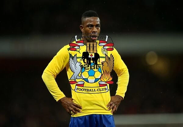Franck Moussa vs Arsenal: Coventry City's Battle at Emirates Stadium in FA Cup Fourth Round (24-01-2014)