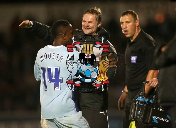 Franck Moussa's Stunner: Coventry City Manager Steven Pressley Celebrates