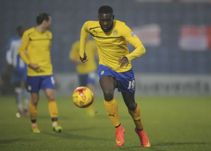 Framed Print : Frank Nouble in Action: Coventry City vs Colchester United, Sky Bet League One Framed Print : Frank Nouble in Action: Coventry City vs Colchester United, Sky Bet League One