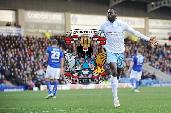 Frank Nouble's Thrilling Goal Celebration: Coventry City in Sky Bet League One Victory over Chesterfield