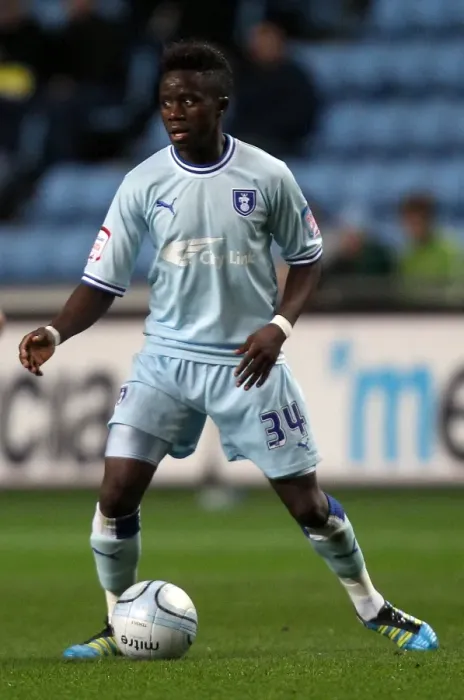 Framed Print : Gael Bigirimana in Action: Coventry City vs. Cardiff City, Npower Championship (Nov 22, 2011, Ricoh Arena) Framed Print : Gael Bigirimana in Action: Coventry City vs. Cardiff City, Npower Championship (Nov 22, 2011, Ricoh Arena)