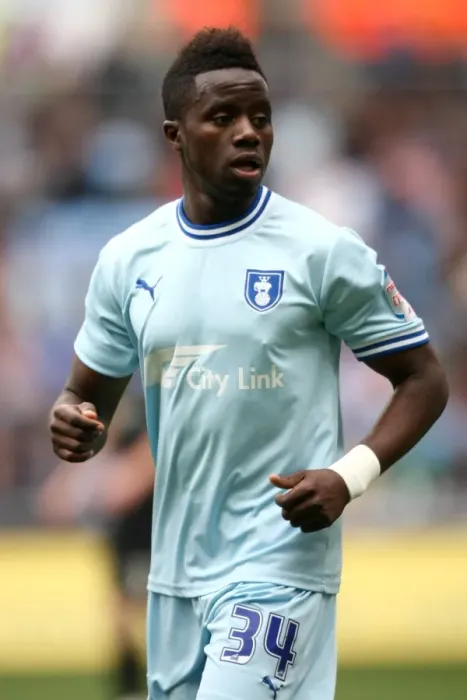 Framed Print : Gael Bigirimana in Action: Coventry City vs. Peterborough United (07-04-2012, Ricoh Arena)