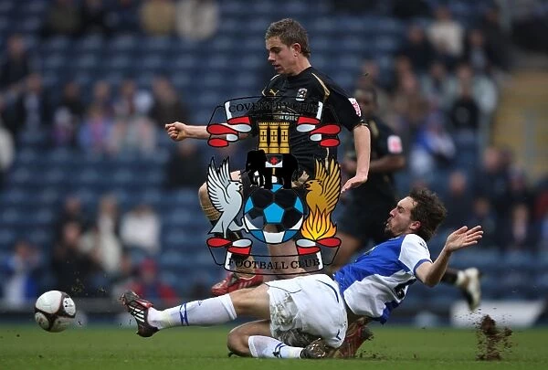 Gael Givet vs. Jordan Henderson: A Pivotal Moment in the FA Cup Fifth Round Clash between Blackburn Rovers and Coventry City (14-02-2009)