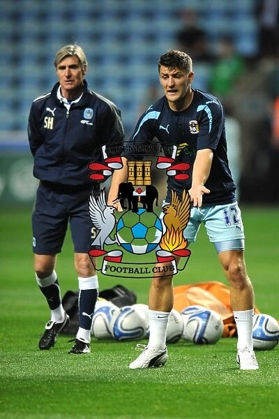 Gary Deegan of Coventry City in Pre-Match Warm-Up at Ricoh Arena vs Blackpool (Npower Football League Championship, 27-09-2011)