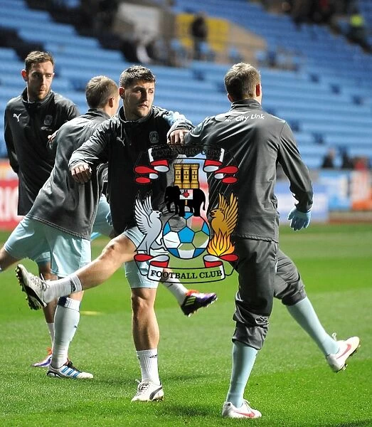 Gary Deegan and Coventry City Team-Mates Warm Up Ahead of Npower Championship Showdown vs. Leeds United (February 14, 2012, Ricoh Arena)