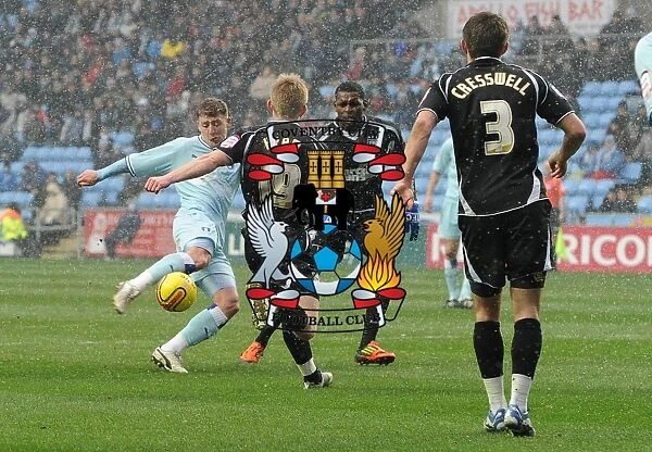 Gary Deegan Scores Coventry City's Second Goal Against Ipswich in Championship Match (04-02-2012, Ricoh Arena)