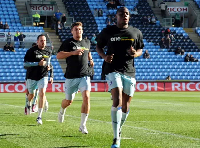 Framed Print : Gary Deegan's Focus: Coventry City FC vs. Burnley, Npower Championship (22-10-2011) - Pre-Game Warm-Up at Ricoh Arena Framed Print : Gary Deegan's Focus: Coventry City FC vs. Burnley, Npower Championship (22-10-2011) - Pre-Game Warm-Up at Ricoh Arena