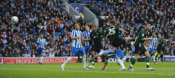 Framed Print : Gary Gardner Scores First Goal for Coventry City Against Brighton and Hove Albion Framed Print : Gary Gardner Scores First Goal for Coventry City Against Brighton and Hove Albion