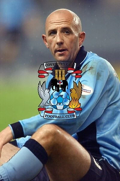 Gary McAllister of Coventry City Pauses Amidst the Heated Derby County Rivalry (Division One, 21-12-2002)