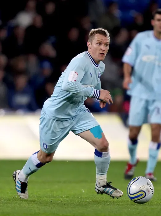Framed Print : Gary McSheffrey in Action: Coventry City vs Cardiff City, Npower Championship (21-03-2012)