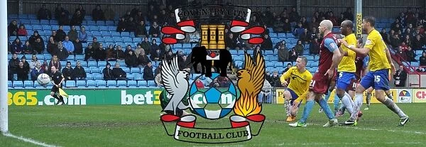 Gary McSheffrey Scores Opening Goal for Coventry City at Scunthorpe United's Glanford Park (Npower Football League One, 2013)