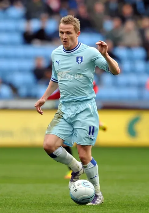 Framed Print : Gary McSheffrey Scores the Winning Goal for Coventry City Against Doncaster Rovers at Ricoh Arena (21-04-2012) Framed Print : Gary McSheffrey Scores the Winning Goal for Coventry City Against Doncaster Rovers at Ricoh Arena (21-04-2012)