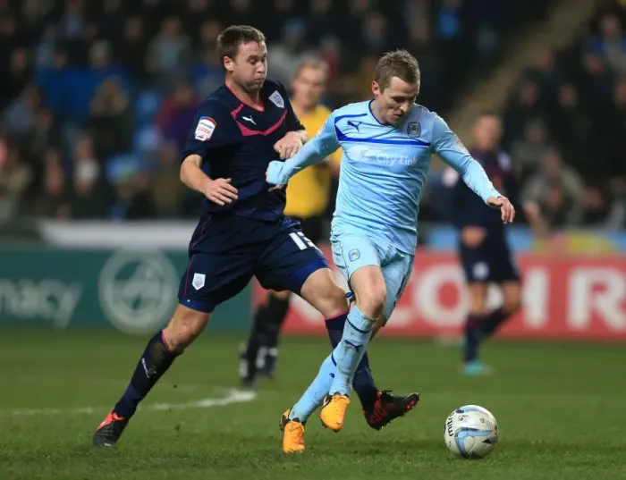 Framed Print : Gary McSheffrey vs Joel Byrom: Coventry City vs Preston North End - Johnstones Paint Trophy Northern Semi-Final, Ricoh Arena Framed Print : Gary McSheffrey vs Joel Byrom: Coventry City vs Preston North End - Johnstones Paint Trophy Northern Semi-Final, Ricoh Arena