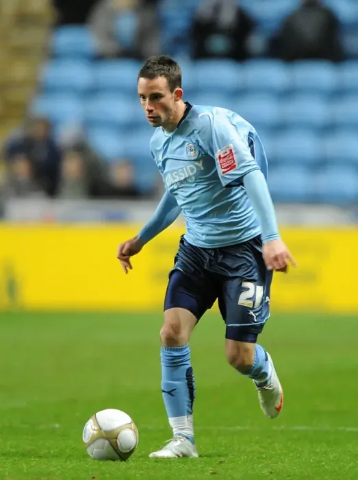 Framed Print : Intense Moment: Michael McIndoe in FA Cup Third Round Replay Action for Coventry City vs Portsmouth at Ricoh Arena Framed Print : Intense Moment: Michael McIndoe in FA Cup Third Round Replay Action for Coventry City vs Portsmouth at Ricoh Arena
