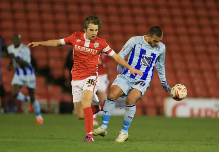 Framed Print : Intense Rivalry: Barnsley vs Coventry City - A Football Battle in Sky Bet League One