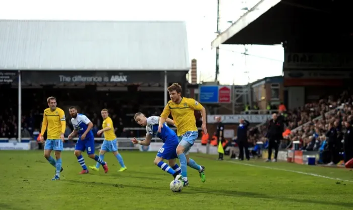 Framed Print : Intense Rivalry: A Battle for Supremacy - Chris Stokes vs Marcus Maddison (Sky Bet League One)