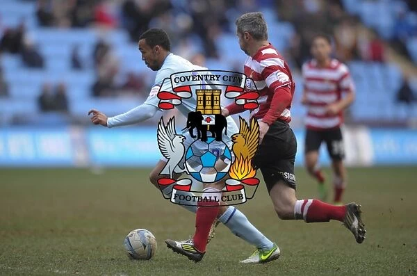Intense Rivalry: Callum Wilson vs. Andy Griffin - Coventry City vs. Doncaster Rovers, Npower League One at Ricoh Arena