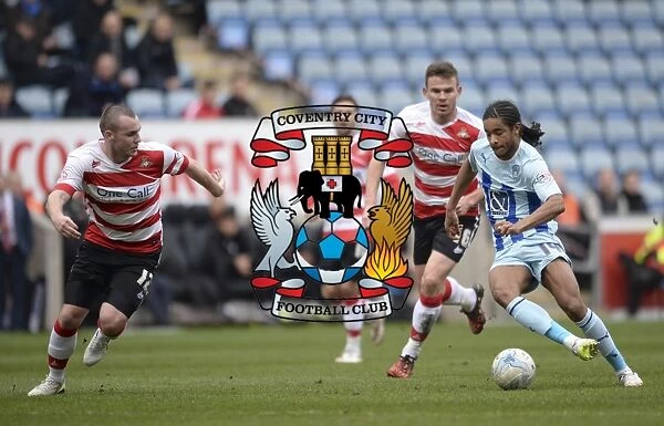 Intense Rivalry: Dominic Samuel vs Luke McCullough Clash in Coventry City vs Doncaster Rovers, Sky Bet League One
