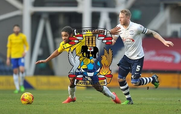 Intense Rivalry: Dominic Samuel vs Tom Clarke in Coventry City's Sky Bet League One Clash at Deepdale