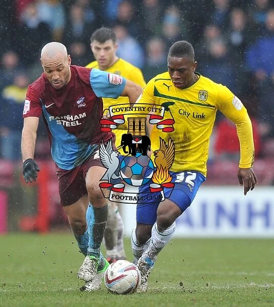 Intense Rivalry: Franck Moussa vs. Karl Hawley at Glanford Park - Coventry City vs. Scunthorpe United (Npower League One, March 2013)