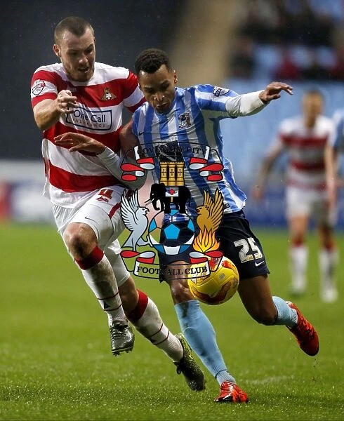 Intense Rivalry: Jacob Murphy vs Luke McCullough in Coventry City's Sky Bet League One Clash against Doncaster Rovers