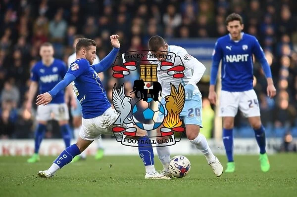 Intense Rivalry: Jimmy Ryan vs Marcus Tudgay in Coventry City's Sky Bet League One Clash at Chesterfield's Proact Stadium
