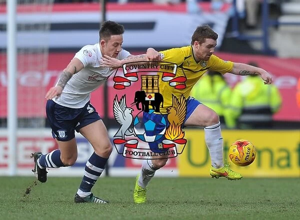 Intense Rivalry: John Fleck vs. Josh Brownhill in Coventry City's Sky Bet League One Clash at Deepdale