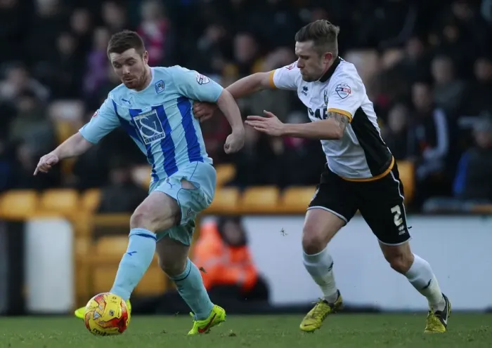 Framed Print : Intense Rivalry: A Moment of Tension Between Adam Yates and John Fleck in Sky Bet League One Clash Framed Print : Intense Rivalry: A Moment of Tension Between Adam Yates and John Fleck in Sky Bet League One Clash