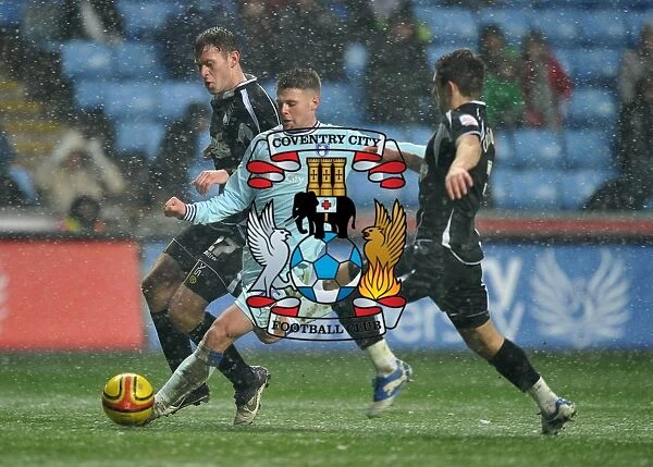 Intense Rivalry: Norwood vs. Drury and Cresswell in Coventry City vs. Ipswich Town Championship Showdown