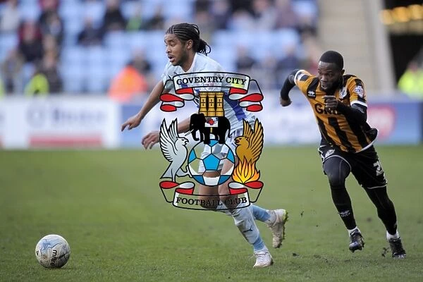 Intense Tackle: Dominic Samuel vs Mark Marshall in Coventry City vs Port Vale Sky Bet League One Match