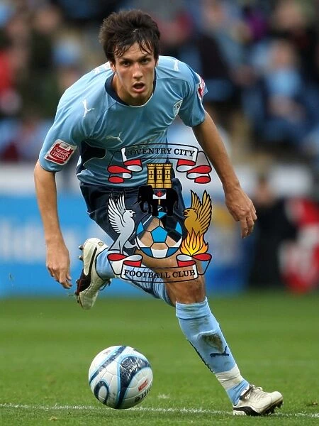 Jack Cork in Action: Coventry City vs Reading, Championship 2009 at Ricoh Arena