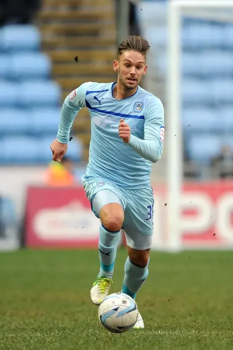 Framed Print : James Bailey in Action: Coventry City vs Oldham (Npower League One) at Ricoh Arena Framed Print : James Bailey in Action: Coventry City vs Oldham (Npower League One) at Ricoh Arena