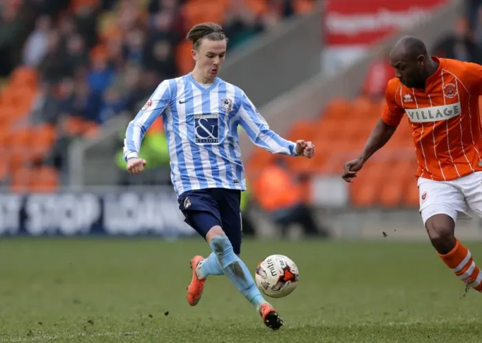 Framed Print : James Maddison: Coventry City Star Shines at Bloomfield Road against Blackpool (Sky Bet League One) Framed Print : James Maddison: Coventry City Star Shines at Bloomfield Road against Blackpool (Sky Bet League One)