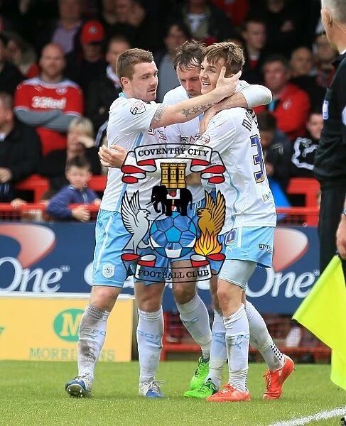 James Maddison Scores and Celebrates with Fleck and O'Brien: Coventry City's Moment of Triumph in Sky Bet League One