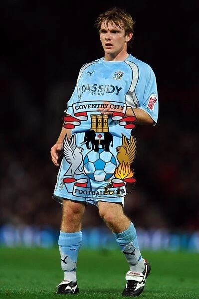 Jay Tabb at Old Trafford: Coventry City's Battle in the Carling Cup Third Round Against Manchester United (September 26, 2007)
