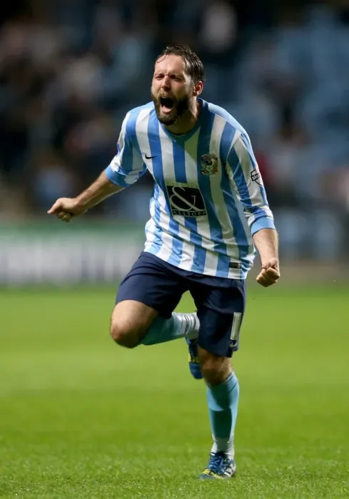 Framed Print : Jim O'Brien's Hat-Trick: Coventry City's Triumph over Crewe Alexandra in Sky Bet League One Framed Print : Jim O'Brien's Hat-Trick: Coventry City's Triumph over Crewe Alexandra in Sky Bet League One