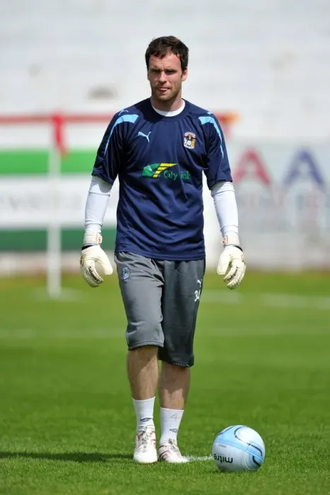 Framed Print : Joe Murphy in Action: Coventry City FC's Goalkeeper at Pre-Season Friendly vs Accrington Stanley at Crown Ground Framed Print : Joe Murphy in Action: Coventry City FC's Goalkeeper at Pre-Season Friendly vs Accrington Stanley at Crown Ground