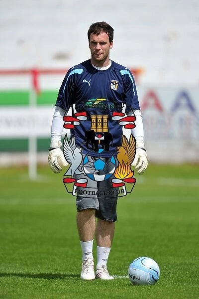Joe Murphy in Action: Coventry City FC's Goalkeeper at Pre-Season Friendly vs Accrington Stanley at Crown Ground