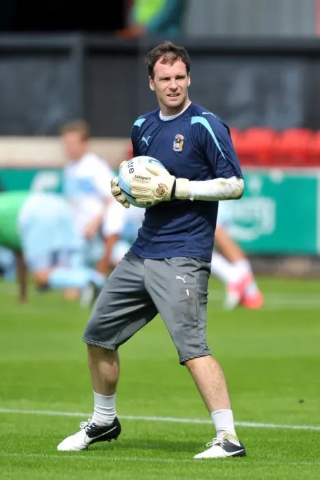 Framed Print : Joe Murphy: Coventry City's Unyielding Guardian at Gresty Road (01-09-2012)