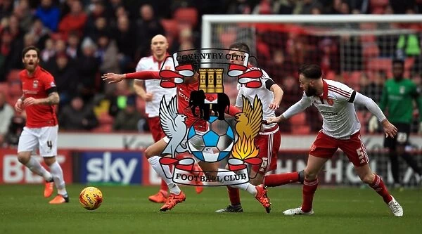 John Brayford Holds Back Jacob Murphy: A Tense Moment in Sheffield United vs. Coventry City (Sky Bet League One)