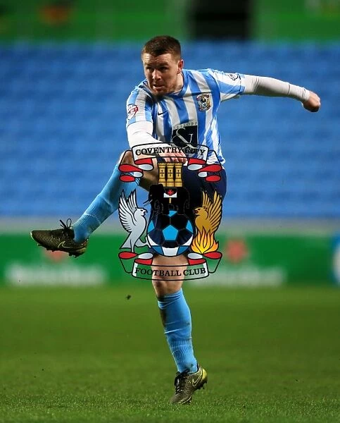 John Fleck in Action: Coventry City vs Colchester United, Sky Bet League One at Ricoh Arena