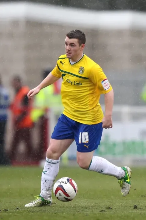 Framed Print : John Fleck in Action: Coventry City vs Crawley Town, Npower League One, Broadfield Stadium (13-04-2013) Framed Print : John Fleck in Action: Coventry City vs Crawley Town, Npower League One, Broadfield Stadium (13-04-2013)