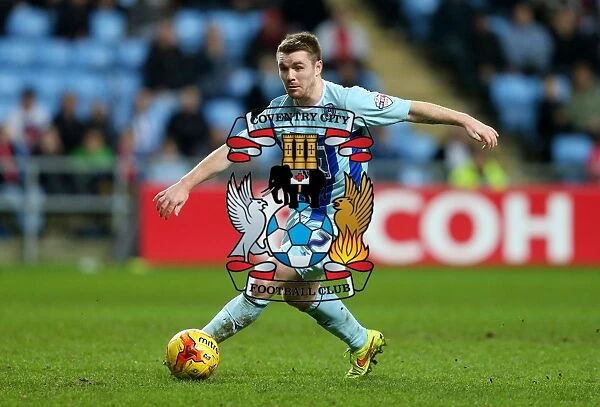 John Fleck in Action: Coventry City vs Plymouth Argyle - Johnstone's Paint Trophy Quarterfinals at Ricoh Arena