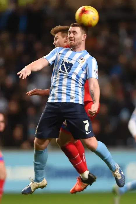 Framed Print : John Fleck's Aerial Victory: Coventry City vs Gillingham, Sky Bet League One Framed Print : John Fleck's Aerial Victory: Coventry City vs Gillingham, Sky Bet League One