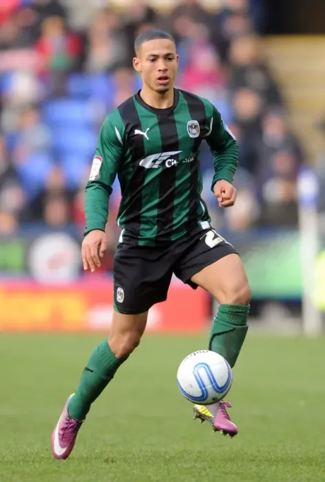 Framed Print : Jordan Clarke in Action: Coventry City vs. Reading (2012) Framed Print : Jordan Clarke in Action: Coventry City vs. Reading (2012)