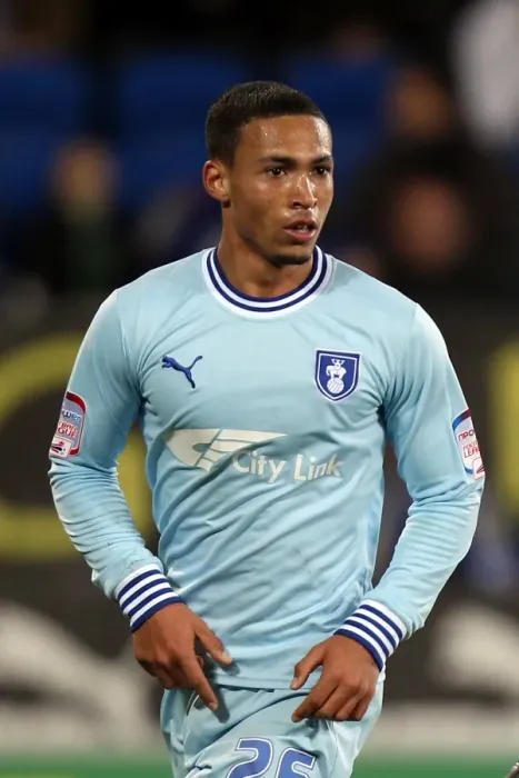 Framed Print : Jordan Clarke in Action: Coventry City vs. Cardiff City, Npower Championship (21-03-2012) Framed Print : Jordan Clarke in Action: Coventry City vs. Cardiff City, Npower Championship (21-03-2012)