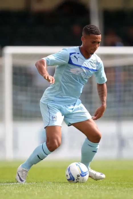 Framed Print : Jordan Clarke in Action: Coventry City vs. Bristol Rovers - Pre-Season Clash Framed Print : Jordan Clarke in Action: Coventry City vs. Bristol Rovers - Pre-Season Clash